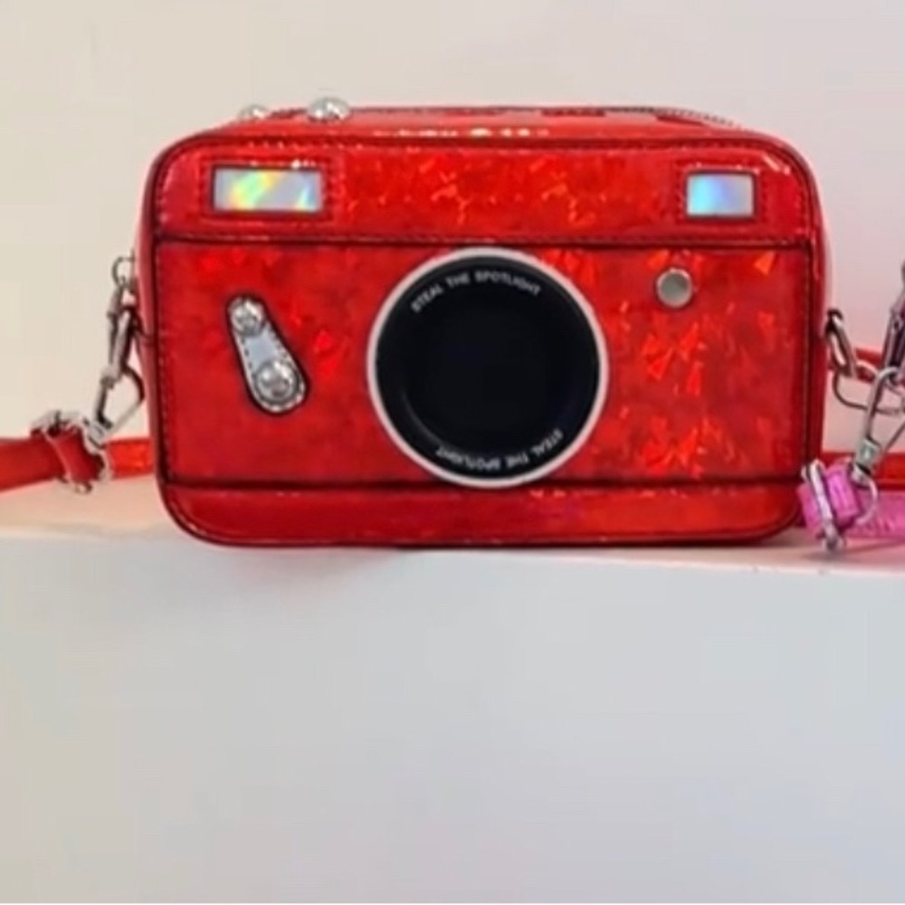Red Camera-Style Crossbody Bag - Unbranded